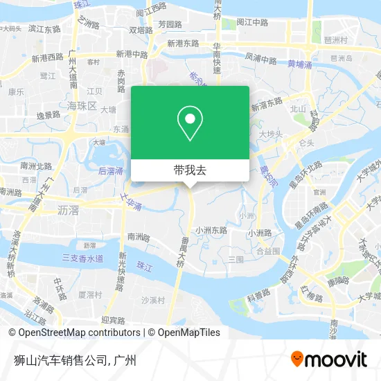 狮山汽车销售公司地图