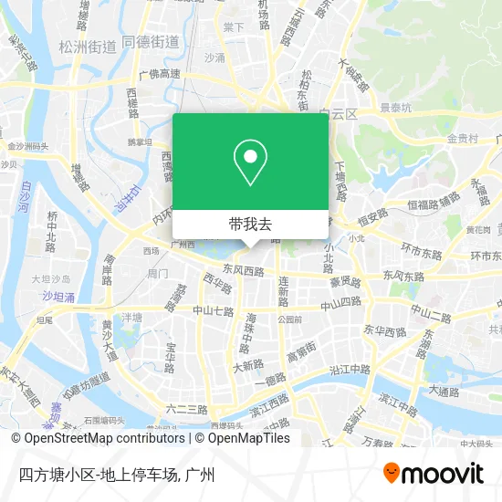 四方塘小区-地上停车场地图