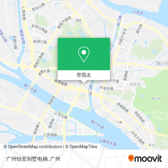 广州怡安别墅电梯地图