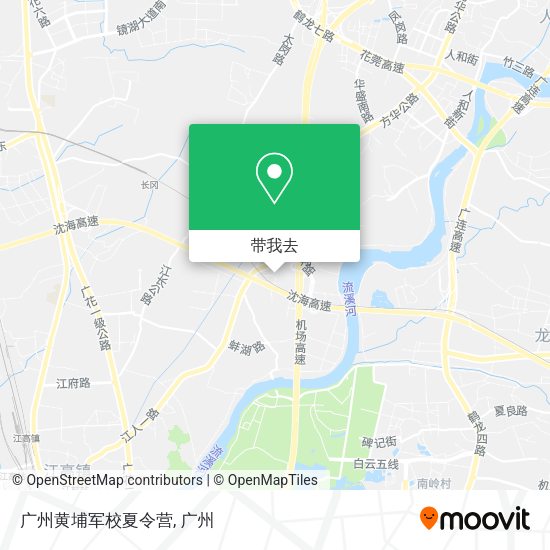 广州黄埔军校夏令营地图