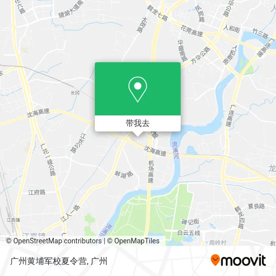 广州黄埔军校夏令营地图