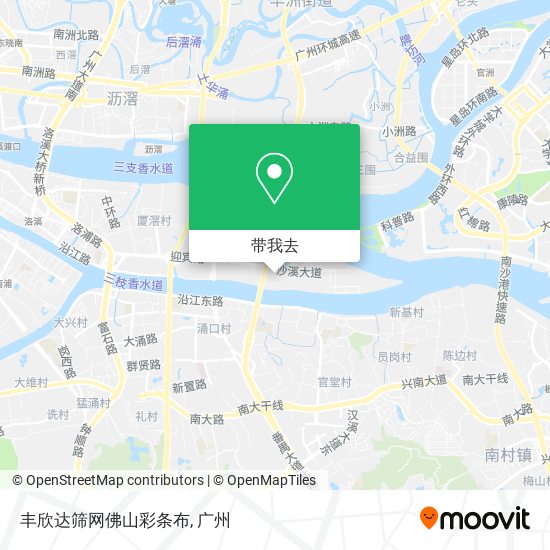 丰欣达筛网佛山彩条布地图
