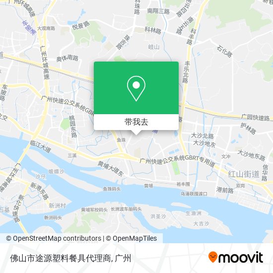 佛山市途源塑料餐具代理商地图