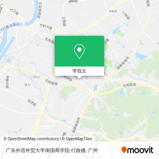 广东外语外贸大学南国商学院-行政楼地图