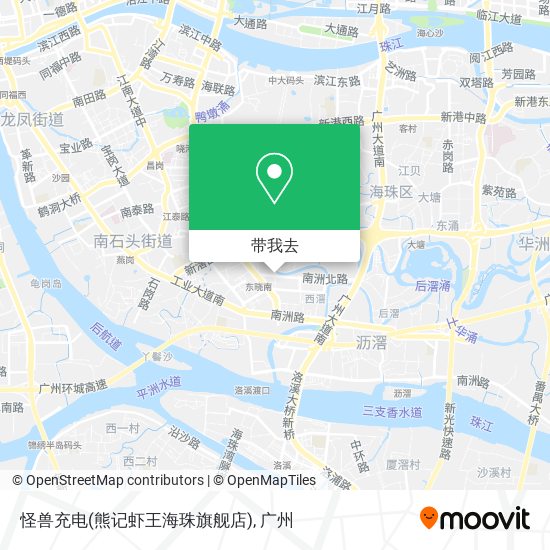 怪兽充电(熊记虾王海珠旗舰店)地图