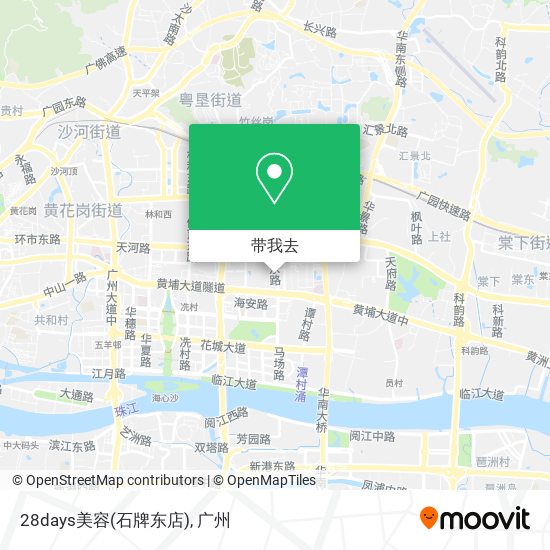 28days美容(石牌东店)地图