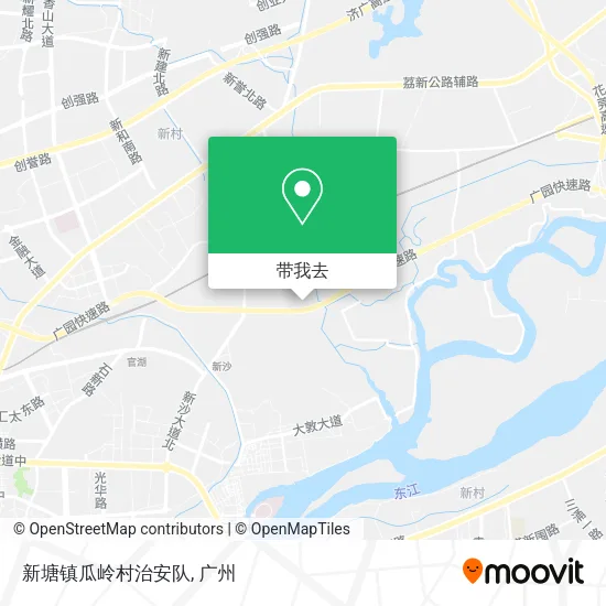 新塘镇瓜岭村治安队地图