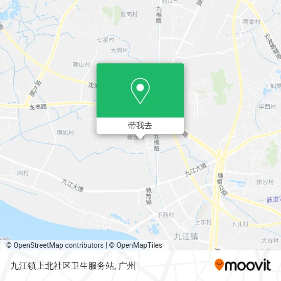 九江镇上北社区卫生服务站地图