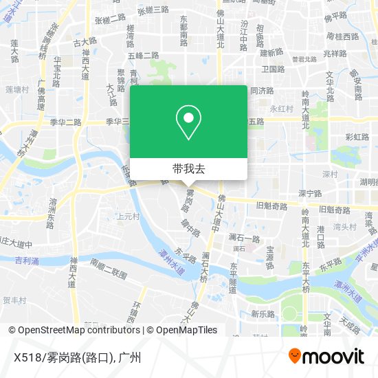 X518/雾岗路(路口)地图