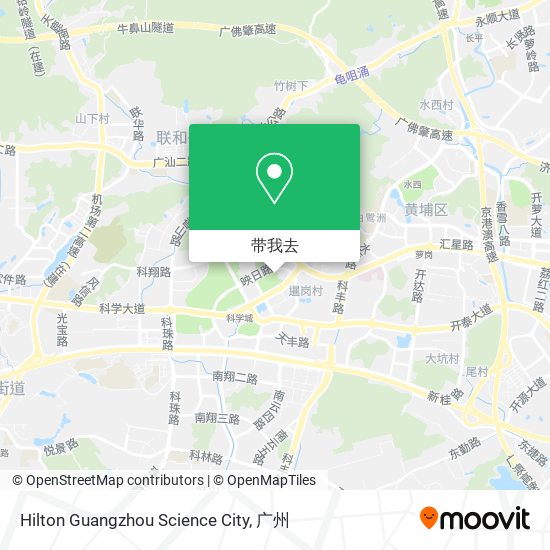 Hilton Guangzhou Science City地图