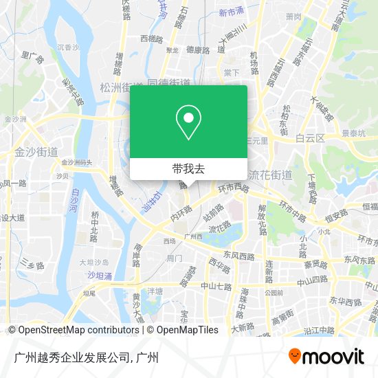 广州越秀企业发展公司地图