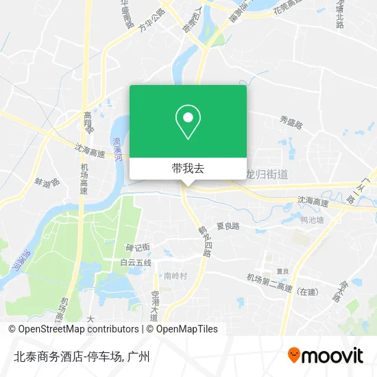 北泰商务酒店-停车场地图