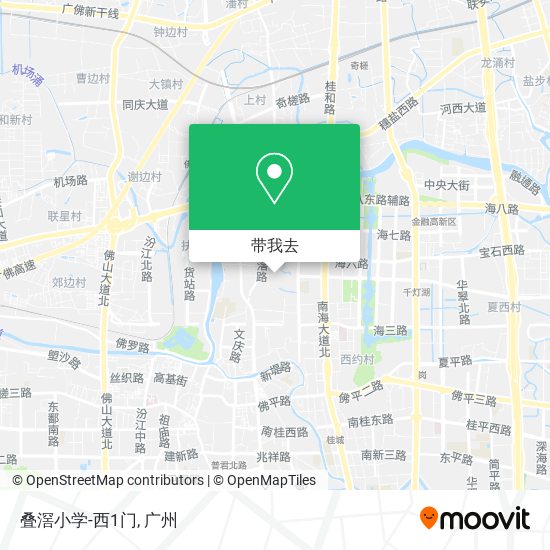 叠滘小学-西1门地图