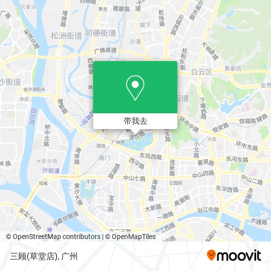 三顾(草堂店)地图