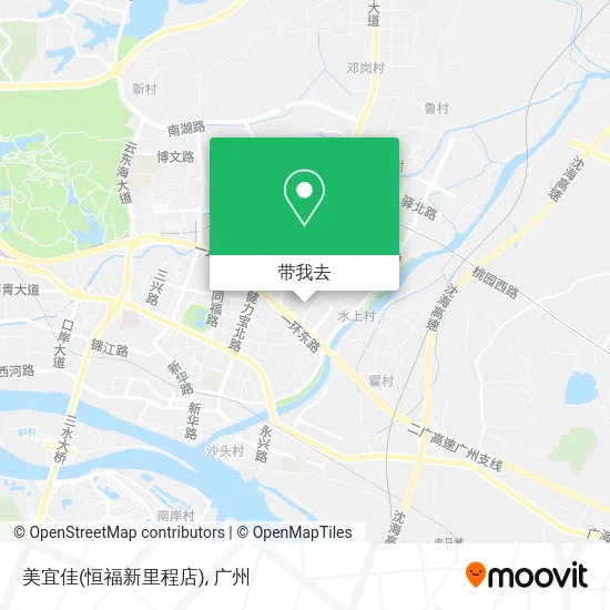 美宜佳(恒福新里程店)地图