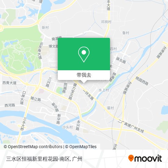 三水区恒福新里程花园-南区地图