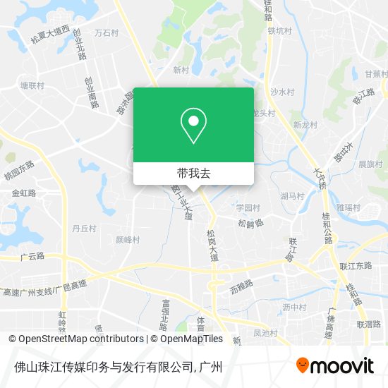 佛山珠江传媒印务与发行有限公司地图