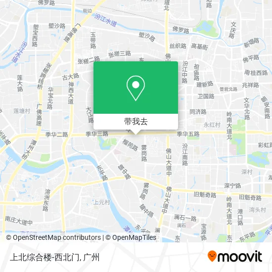 上北综合楼-西北门地图