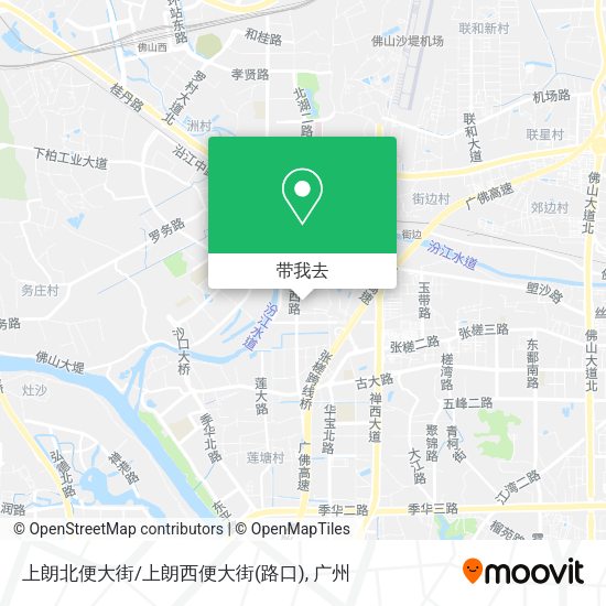 上朗北便大街/上朗西便大街(路口)地图