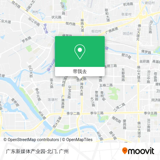广东新媒体产业园-北门地图