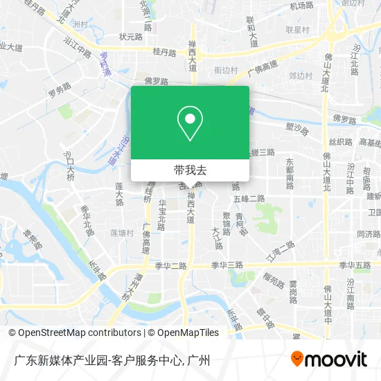广东新媒体产业园-客户服务中心地图