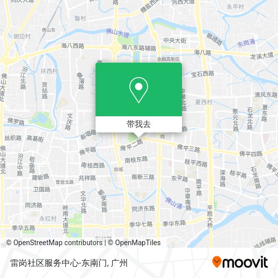 雷岗社区服务中心-东南门地图