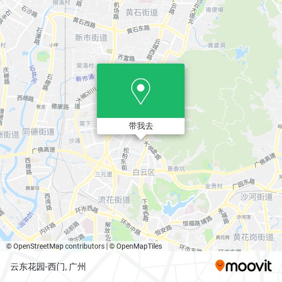 云东花园-西门地图