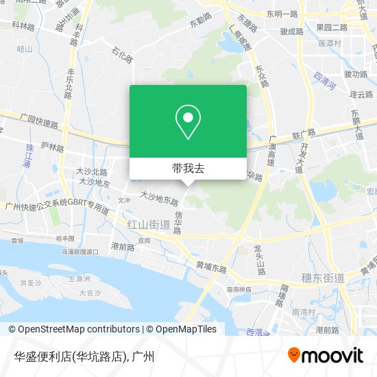 华盛便利店(华坑路店)地图