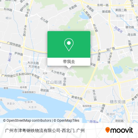 广州市津粤钢铁物流有限公司-西北门地图