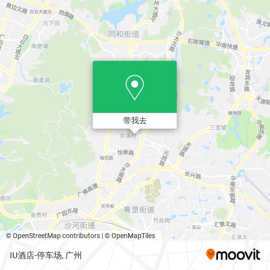 IU酒店-停车场地图