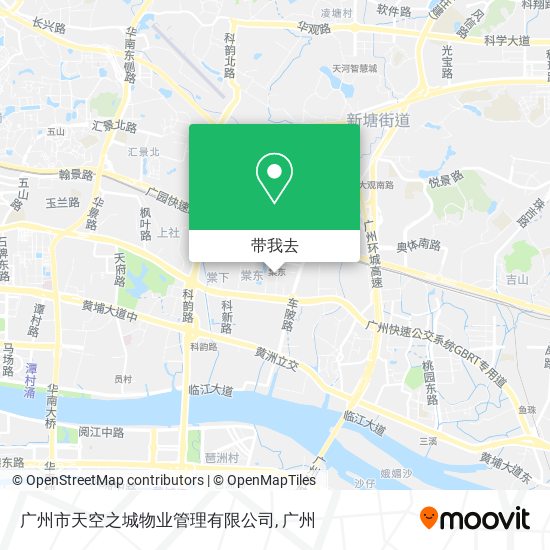 广州市天空之城物业管理有限公司地图