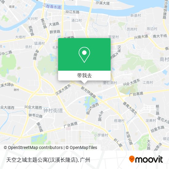 天空之城主题公寓(汉溪长隆店)地图