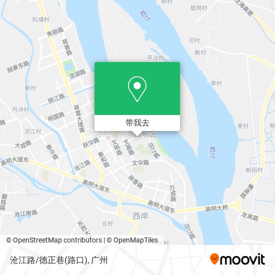 沧江路/德正巷(路口)地图