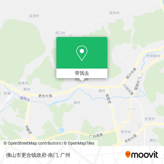 佛山市更合镇政府-南门地图