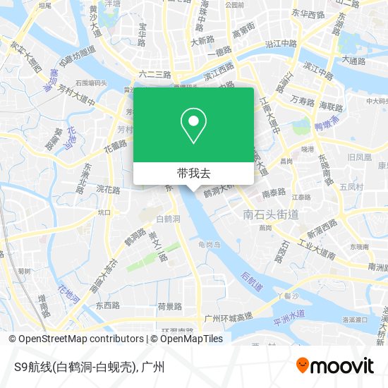 S9航线(白鹤洞-白蚬壳)地图