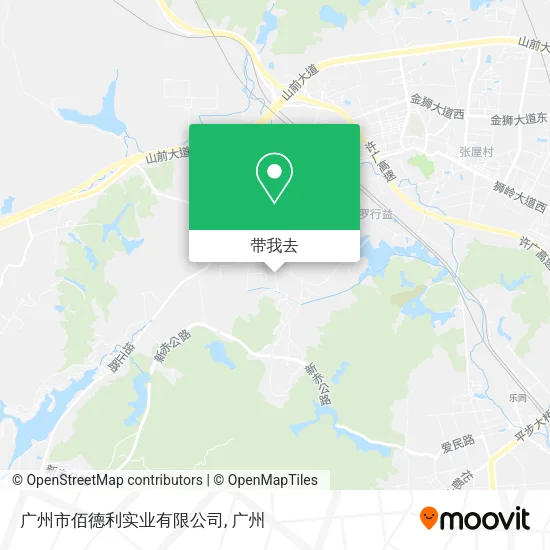 广州市佰德利实业有限公司地图
