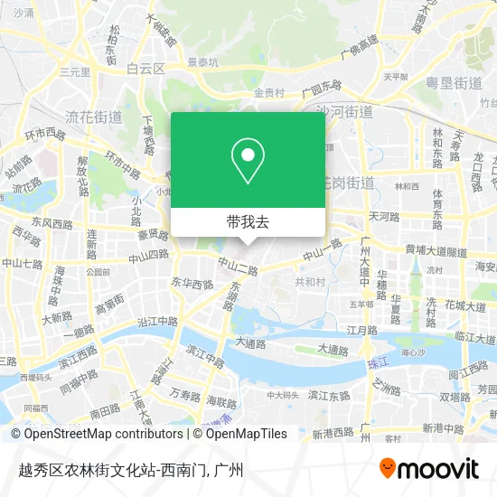 越秀区农林街文化站-西南门地图