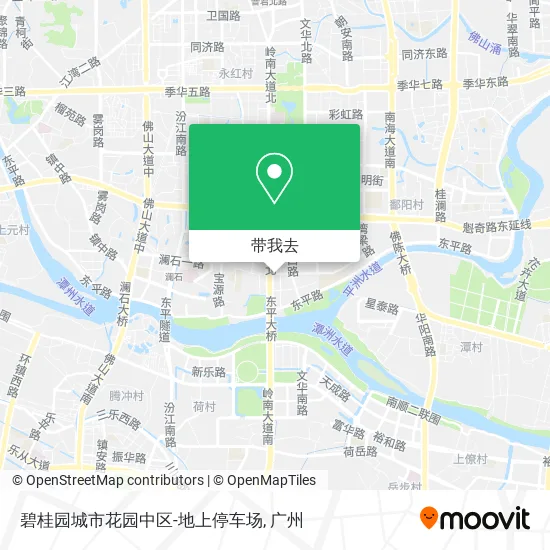 碧桂园城市花园中区-地上停车场地图