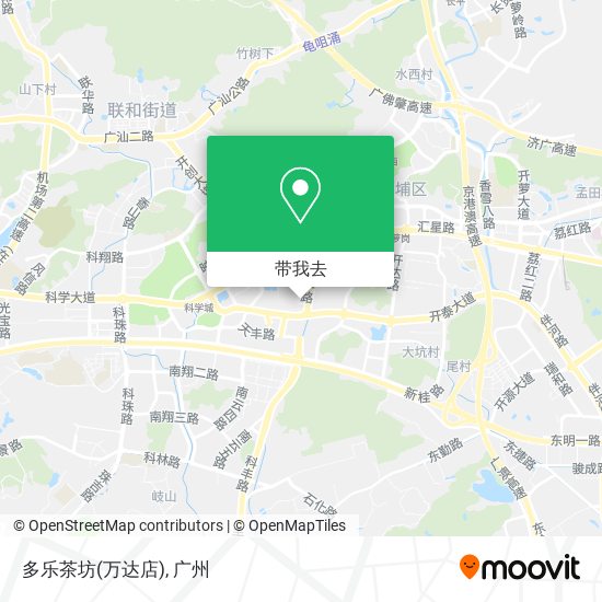 多乐茶坊(万达店)地图
