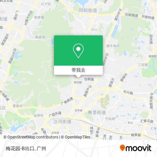 梅花园-B出口地图