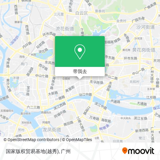 国家版权贸易基地(越秀)地图