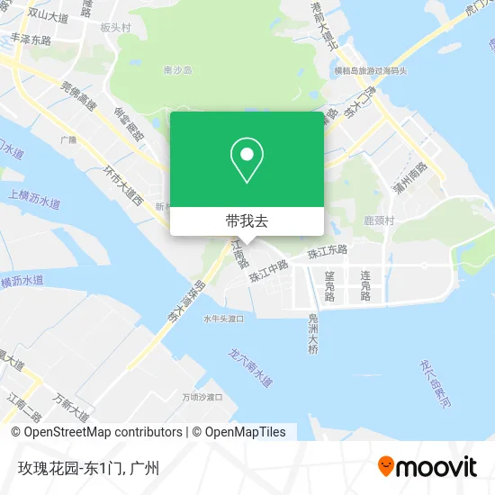 玫瑰花园-东1门地图