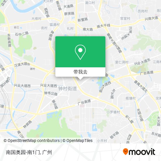 南国奥园-南1门地图