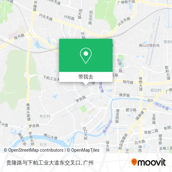 贵隆路与下柏工业大道东交叉口地图