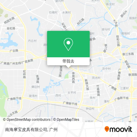 南海摩宝皮具有限公司地图