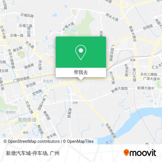 新塘汽车城-停车场地图