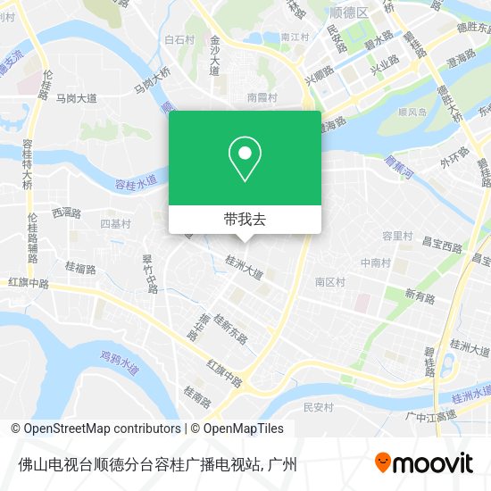 佛山电视台顺德分台容桂广播电视站地图