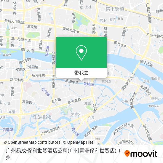广州易成·保利世贸酒店公寓(广州琶洲保利世贸店)地图