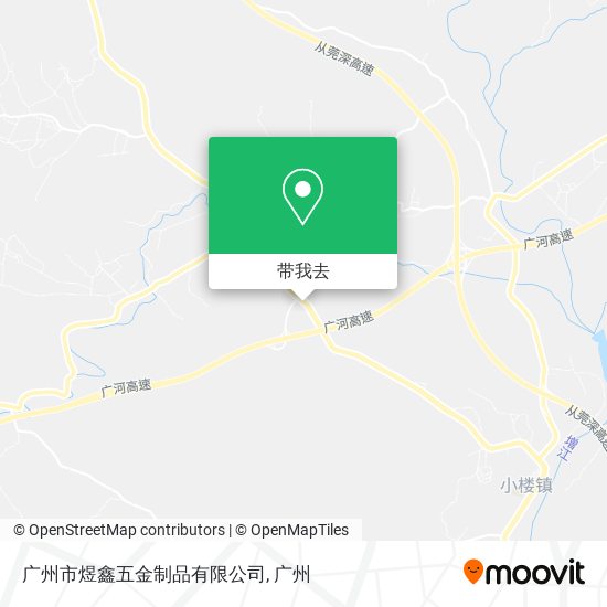 广州市煜鑫五金制品有限公司地图