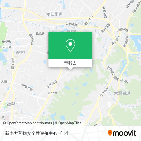 新南方药物安全性评价中心地图